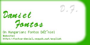 daniel fontos business card